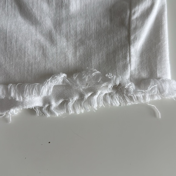 White Denim Ripped Jean Shorts from LOFT size 2 - Picture 3 of 7